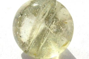 Faceted Libyan desert glass, 3.65 carats, 10.77 x 10.79 x 7.74 mm