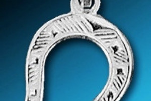 Silver horseshoe pendant - silver Ag 925