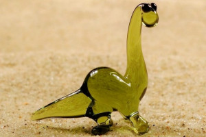 Dinosaur - glass animal / figurine, made in Czech Republic, quality handwork / no.44