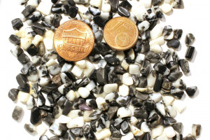 Zebra jasper, tiny tumbled stones, price for 33.1 grams