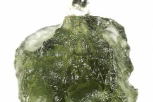 Moldavite pendant 1.73 grams, silver Ag 925, made in the Czech Republic, quality handmade, unisex pendant