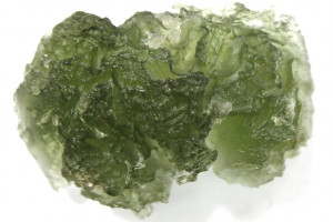 Location Slavče (Trhové Sviny), 2.56 grams, found in 1995, natural Czech moldavite