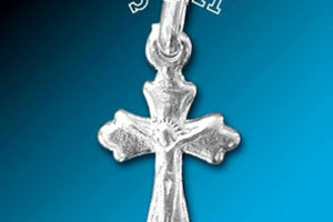 Small silver cross with Jesus - silver Ag 925