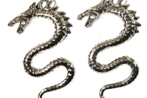 Dragon - pewter pendant, quality Czech handmade, tin alloy, original beautiful gift