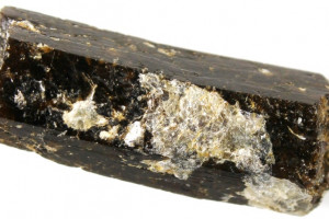 Schorl with mica - black tourmaline, Yen Bai Province, Vietnam, 3.6 grams, 25x9x8 mm