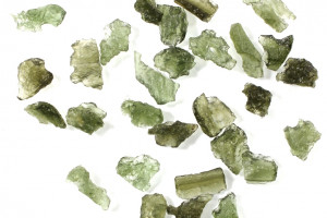 Natural Czech moldavite 0.3 - 0.4 grams, location Chlum, found in 2020, price for 1 piece