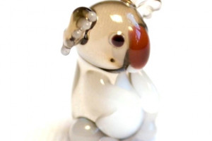 Koala - glass animal / figurine, made in Czech Republic, quality handwork / no.145