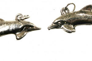 Dolphin - pewter pendant, quality Czech handmade, tin alloy, original beautiful gift