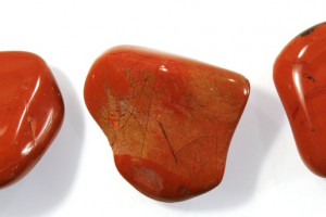 Red jasper, 23.95 grams, price for 3 pieces 25 - 27 mm, tumbled stones
