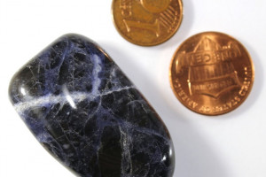 Sodalite, Brazil, 22.3 grams, 39x25x18 mm, tumbled stone