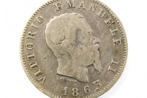 Silver - Ag coin - Italy - Vittorio Emanuele II - 1863