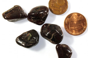 Garnet, tumbled crystals, South Africa, 22.93 grams, price for 5 pieces 15 - 20 mm
