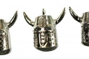 Knight's helmet - pewter pendant, quality Czech handmade, tin alloy, original beautiful gift