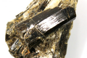 Schorl with mica - black tourmaline, Yen Bai Province, Vietnam, 8.97 grams, 28x20x13 mm