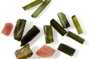 Tourmaline, Afghanistan, total 2.78 grams, 6 - 12 mm, 13 pieces - see photo