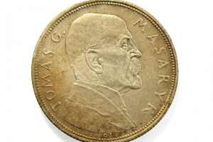 Silver (Ag) commemorative coin, "10 Kč", anniversary of T. G. Masaryk - 1850 - 1937, the first president of the Czechoslovak Republic