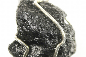 Indochinite pendant 3.93 grams in a silver cage (Ag 925), Yen Bai Province - Vietnam, tektite, made in the Czech Republic, quality handwork