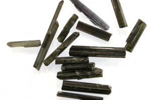 Tourmaline crystals, 4.95 grams, price for 15 pieces 14 - 31 mm - see photo, Minas Gerais, Southeast Region, Brazil