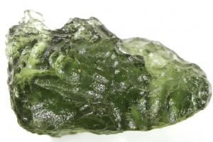 Natural Czech moldavite 2.15 grams, locality NESMĚŇ - in forest