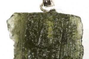 Moldavite pendant 1.74 grams, silver Ag 925, made in the Czech Republic, quality handmade, unisex pendant