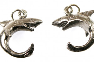 Shark - pewter pendant, quality Czech handmade, tin alloy, original beautiful gift