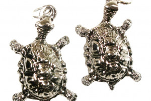 Turtle - pewter pendant, quality Czech handmade, tin alloy, original beautiful gift