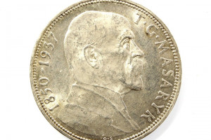 Silver (Ag) commemorative coin, anniversary of T. G. Masaryk - 1850 - 1937, the first president of the Czechoslovak Republic, nice coin