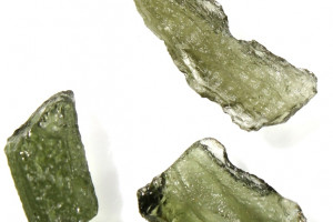 Moldavites, 3 pieces, total  1.48 grams, natural Czech moldavites from locality Chlum