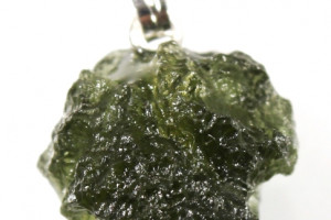 Moldavite pendant 1.6 grams, silver Ag 925, made in the Czech Republic, quality handmade, unisex pendant