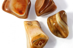 Agate Bahia, Brazil, 55 grams, price for 4 pieces 23 - 36 mm, tumbled stones