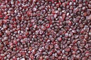Pyrope - Czech garnet from the locality "Linhorka" (Třebívlice - Central Bohemian Uplands), approx. 2.5 - 3.5 mm, tiny crystals in gem quality, price for 25 pieces