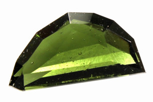 Faceted moldavite, 5.4 carats, natural Czech moldavite