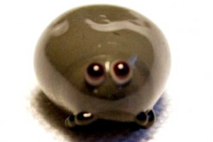 Tick - the castor bean tick - glass animal / figurine, made in Czech Republic, quality handwork
